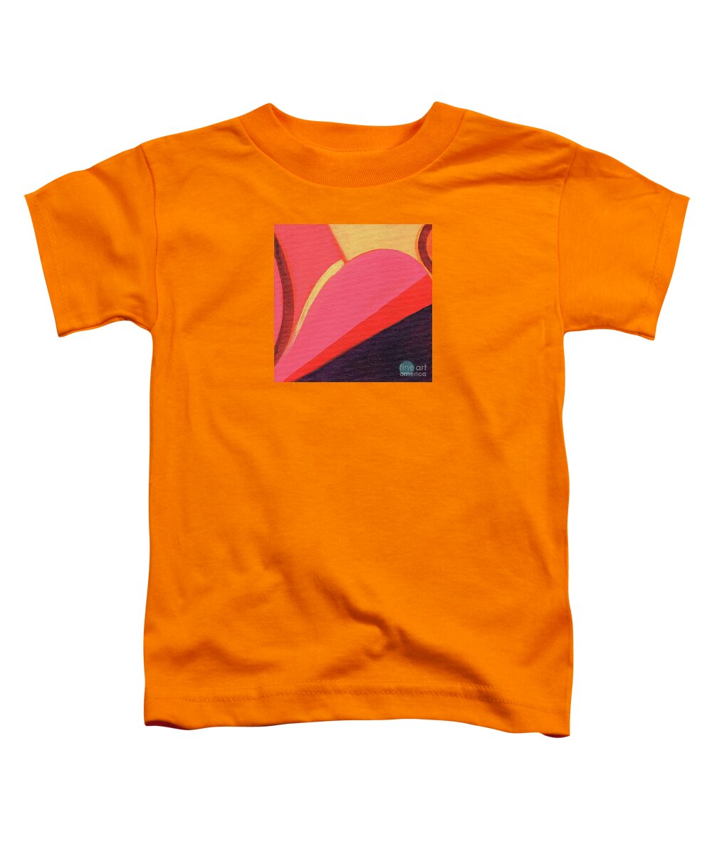 Abstract Art Toddler T-Shirt featuring the painting The Joy of Design X L V I by Helena Tiainen