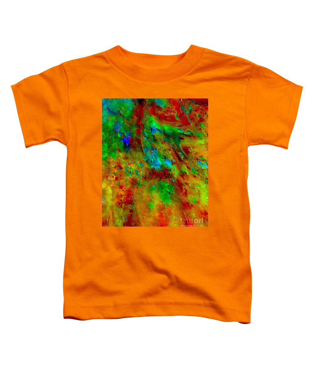Painting-abstract Acrylic Toddler T-Shirt featuring the mixed media The Need For Speed by Catalina Walker