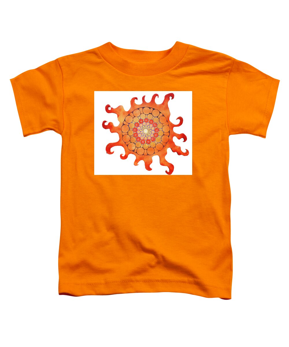 Cut Wood Toddler T-Shirt featuring the painting The New Sun by Patricia Arroyo
