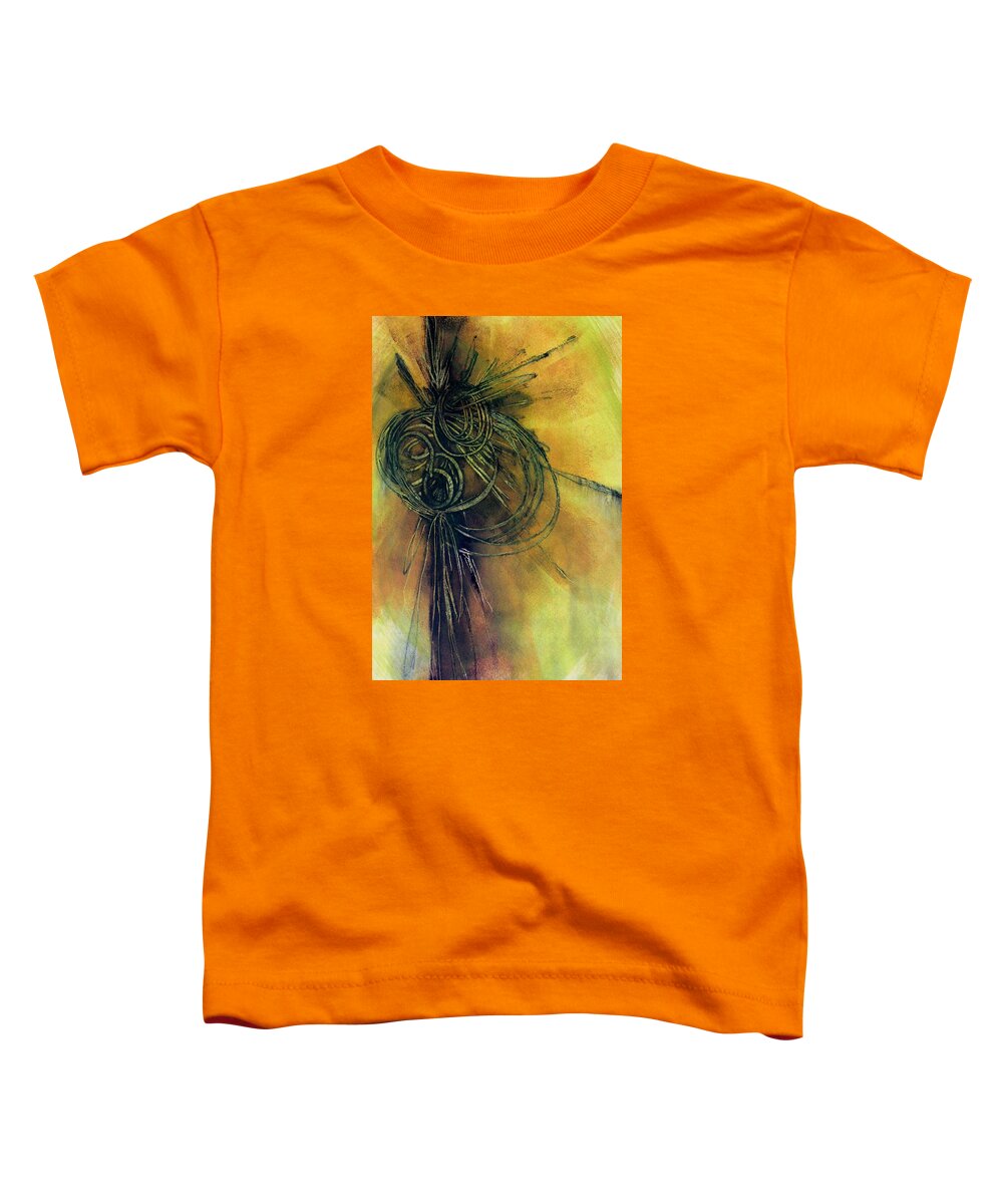 Abstract Toddler T-Shirt featuring the painting Tied in Knots by Louise Adams