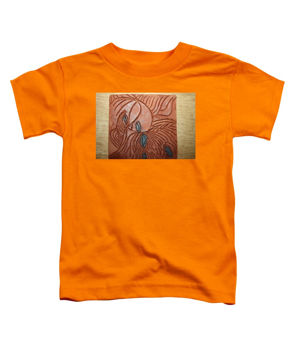 Jesus Toddler T-Shirt featuring the ceramic art Tresses 3 - Tile by Gloria Ssali