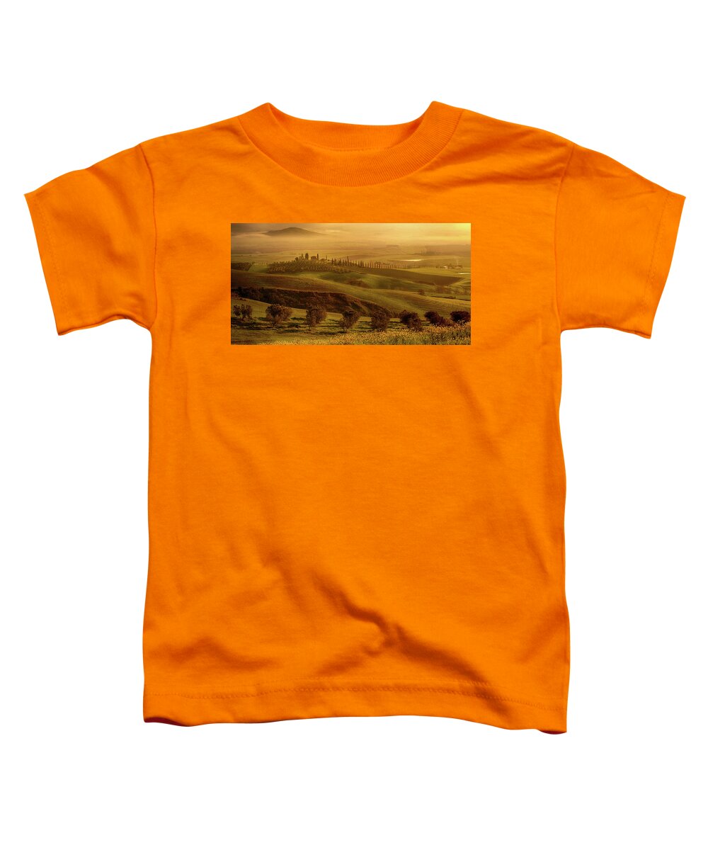 Tuscany Toddler T-Shirt featuring the photograph Tuscan Villa by Rob Davies