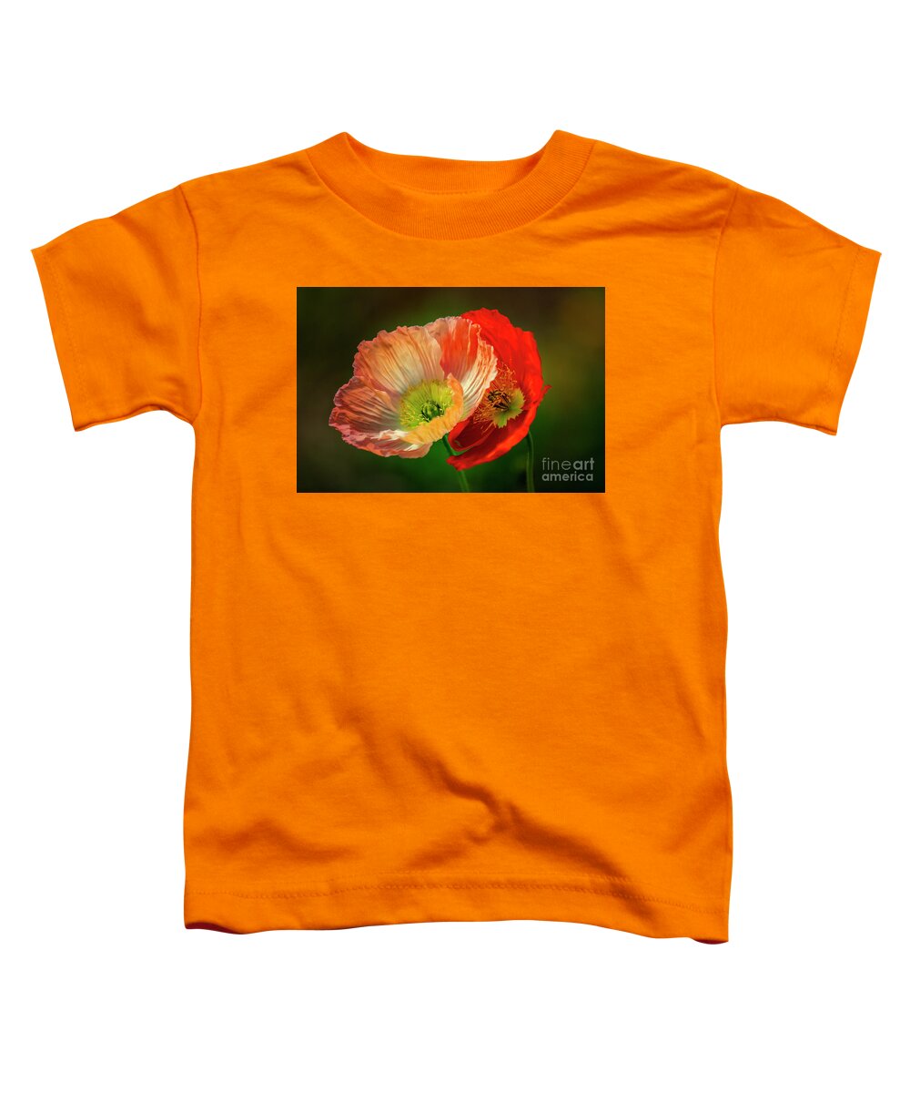 Poppy Toddler T-Shirt featuring the photograph Two Poppies by Heiko Koehrer-Wagner
