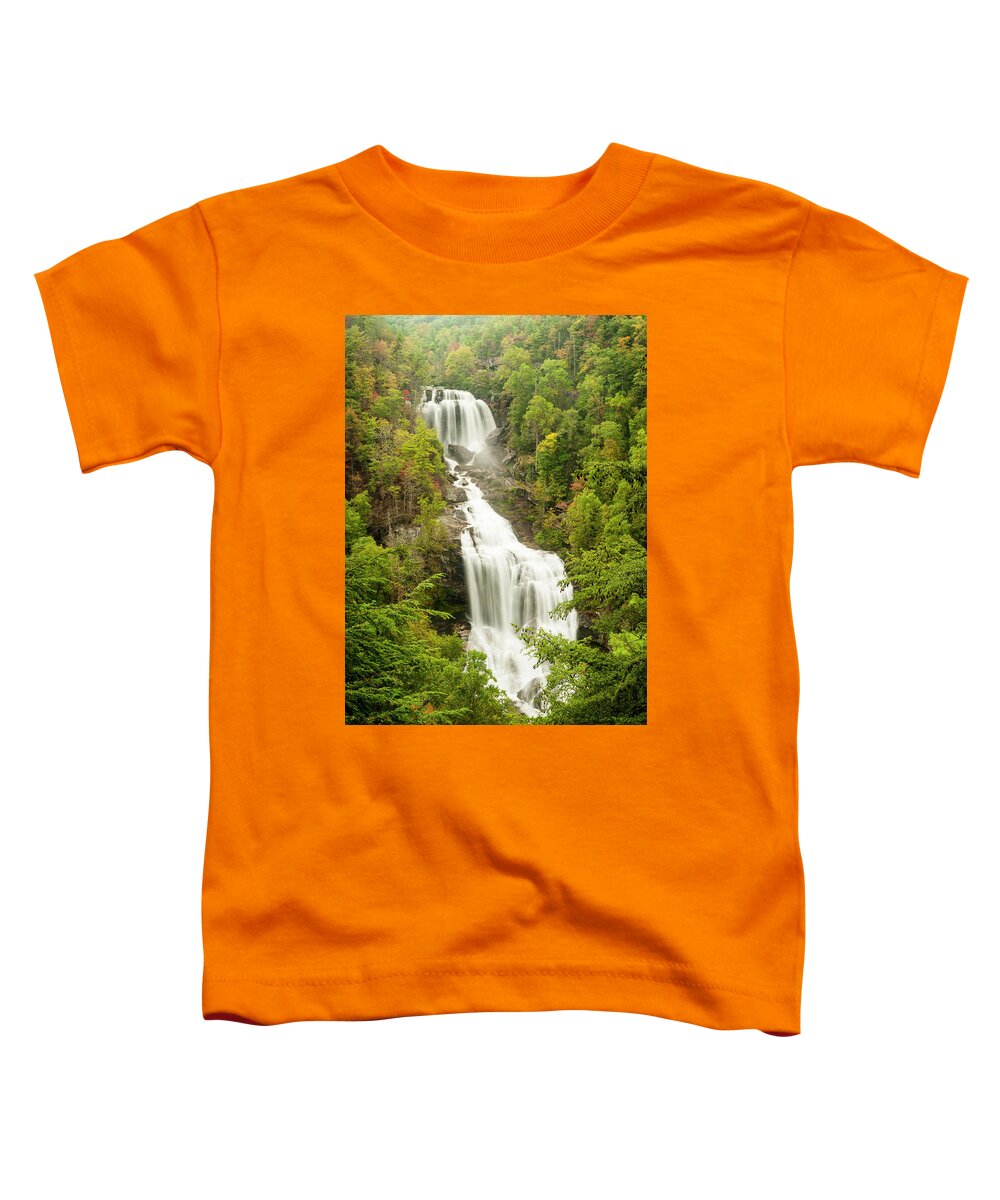 Waterfall Toddler T-Shirt featuring the photograph Upper Whitewater Falls by Rob Hemphill