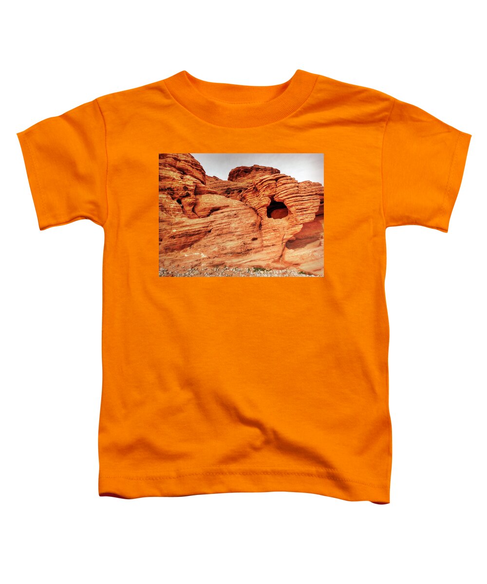 Nevada Toddler T-Shirt featuring the photograph Walking In The Valley Of Fire - 5 by Leslie Montgomery