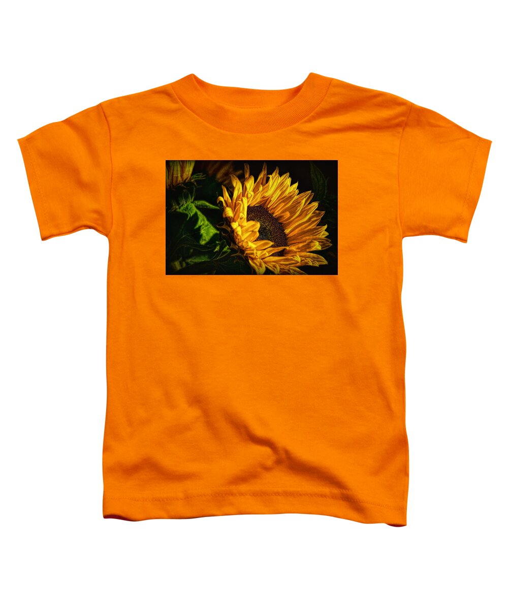 Hdr Toddler T-Shirt featuring the photograph Warmth of the Sunflower by Michael Hope
