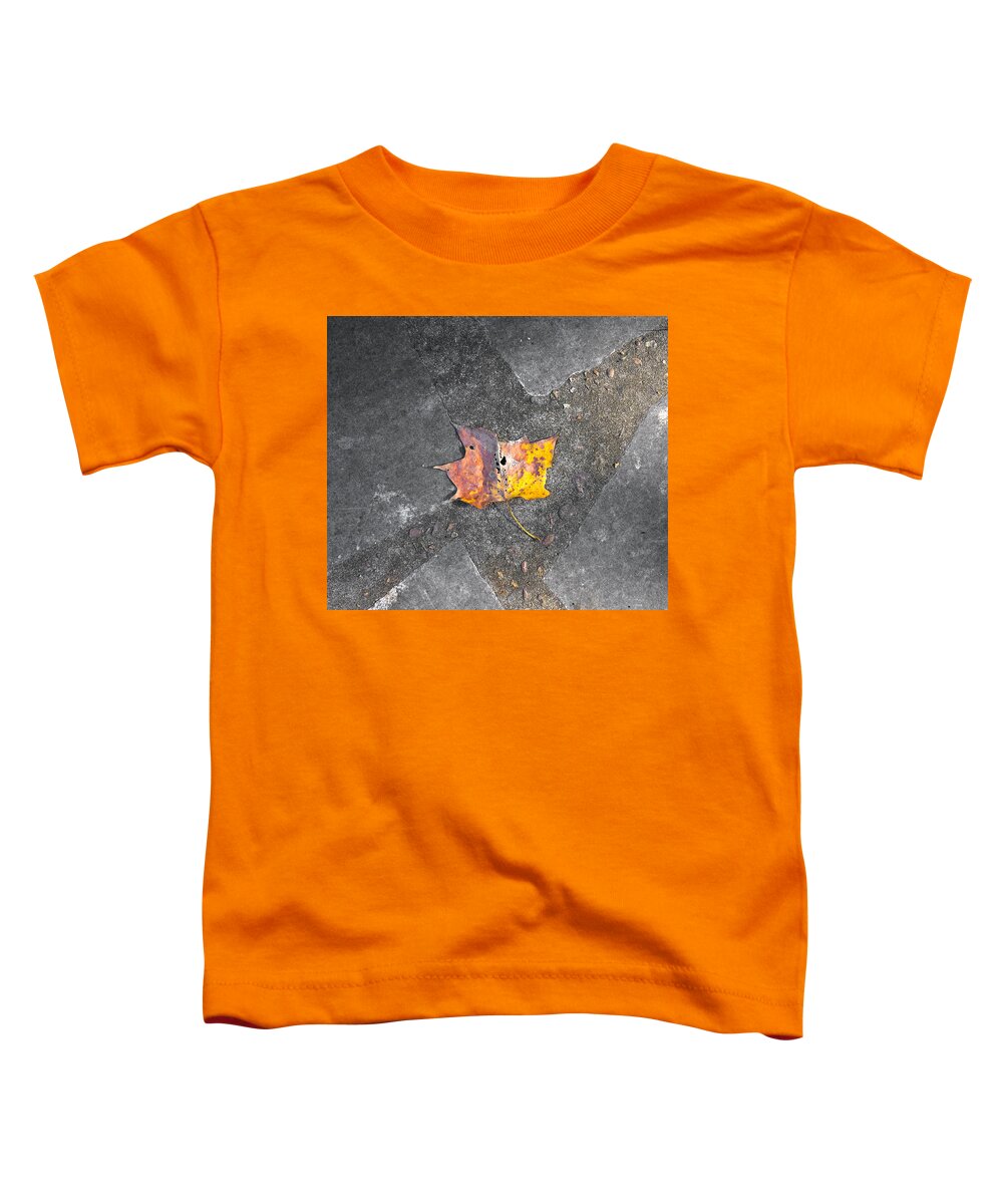 Single Leaf Toddler T-Shirt featuring the photograph Wasting Away by Sharon Popek