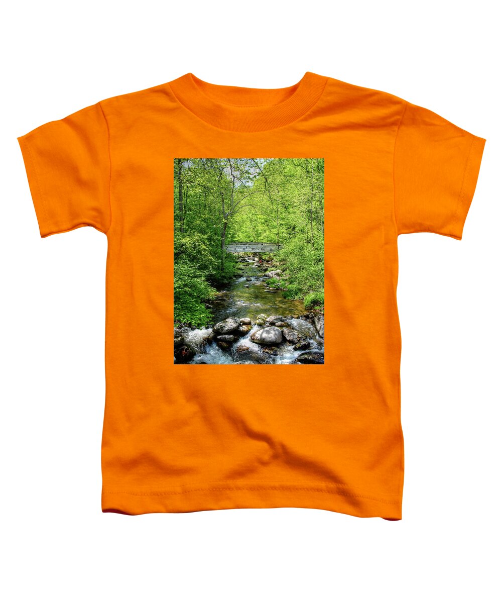 Creek Toddler T-Shirt featuring the photograph Waterfall creek by Ronda Ryan
