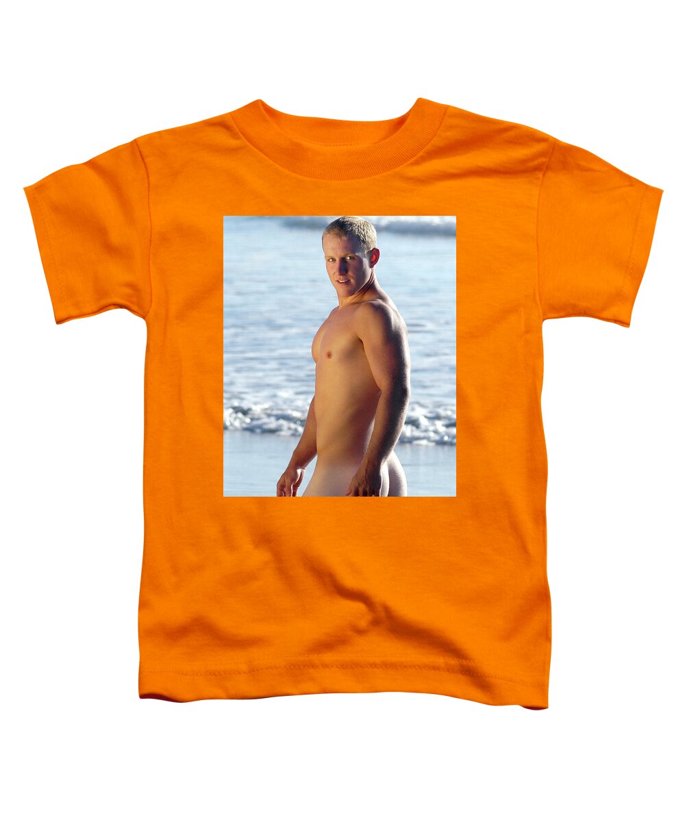Nude Toddler T-Shirt featuring the photograph Water's Edge by Gunther Allen