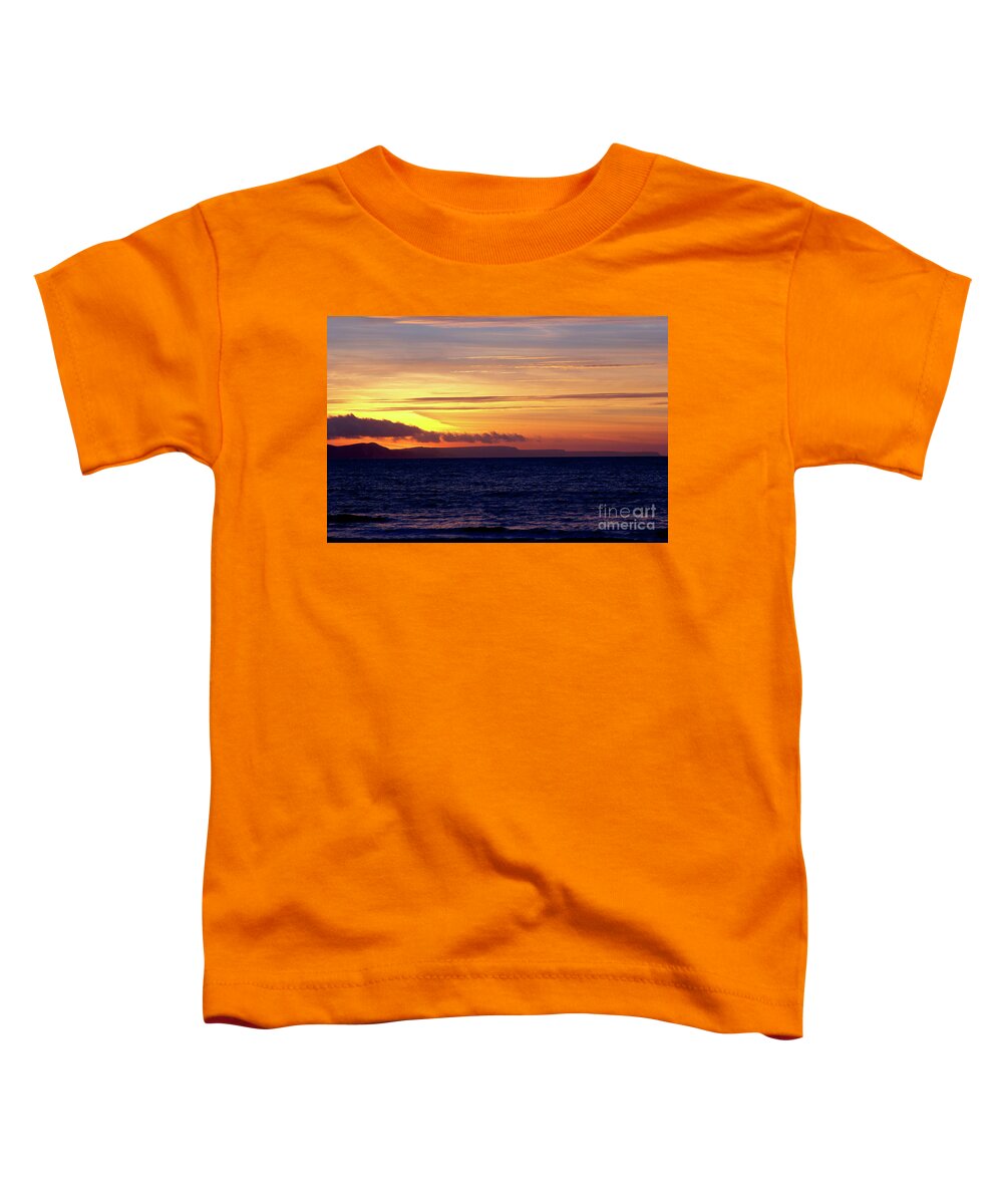 Sunrise Toddler T-Shirt featuring the photograph Weymouth to Purbeck by Baggieoldboy