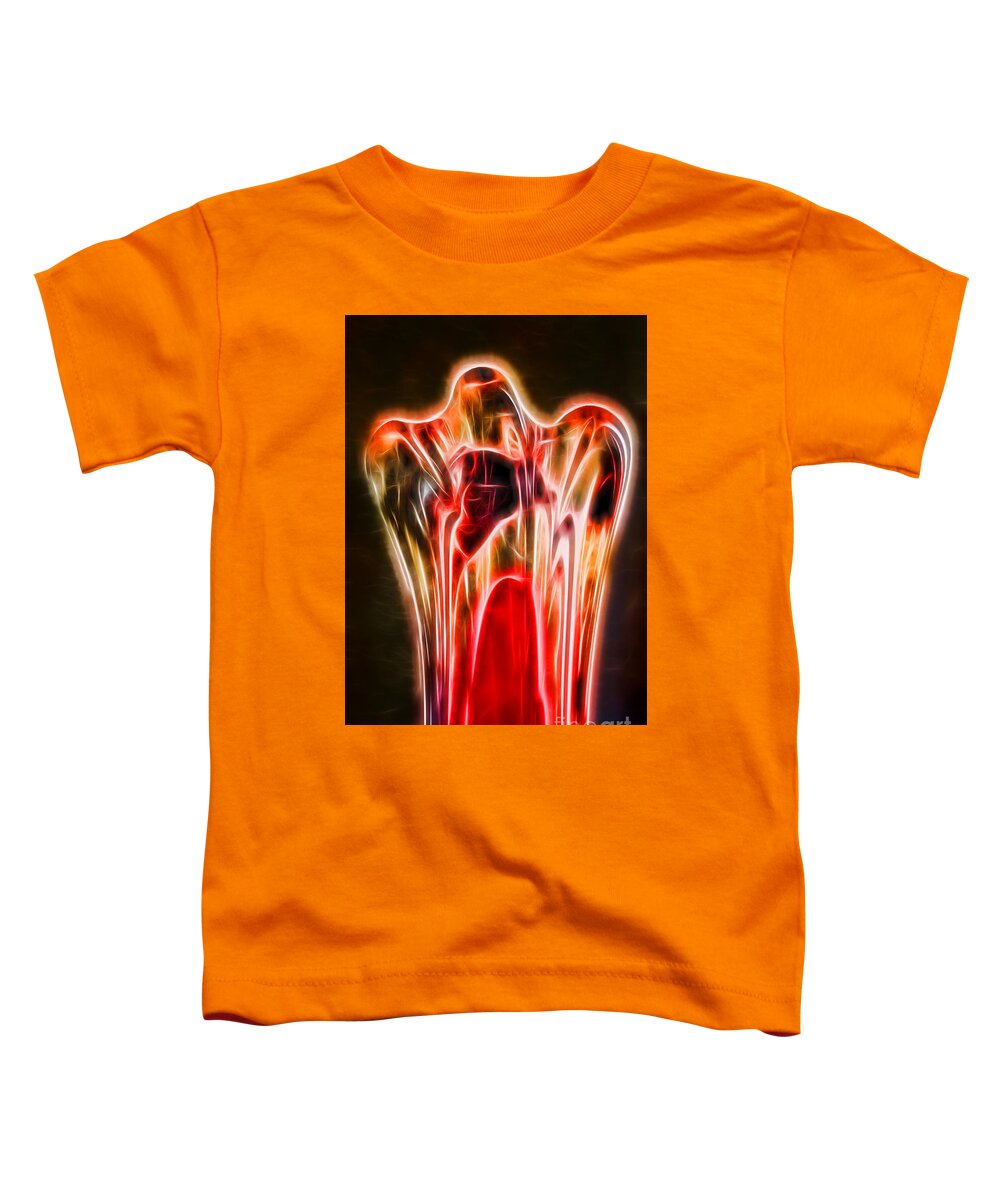 Whispering Angel Toddler T-Shirt featuring the digital art Whispering Angel by Mariola Bitner