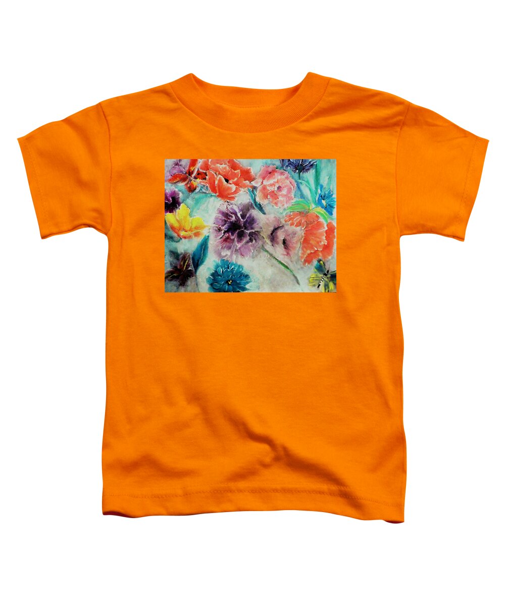 Wrap Toddler T-Shirt featuring the digital art Wrap it Up In Spring by Lisa Kaiser by Lisa Kaiser