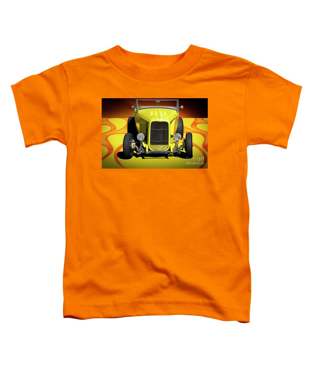 1932 Ford Roadster Toddler T-Shirt featuring the photograph 1932 Ford 'Louvers' Roadster by Dave Koontz