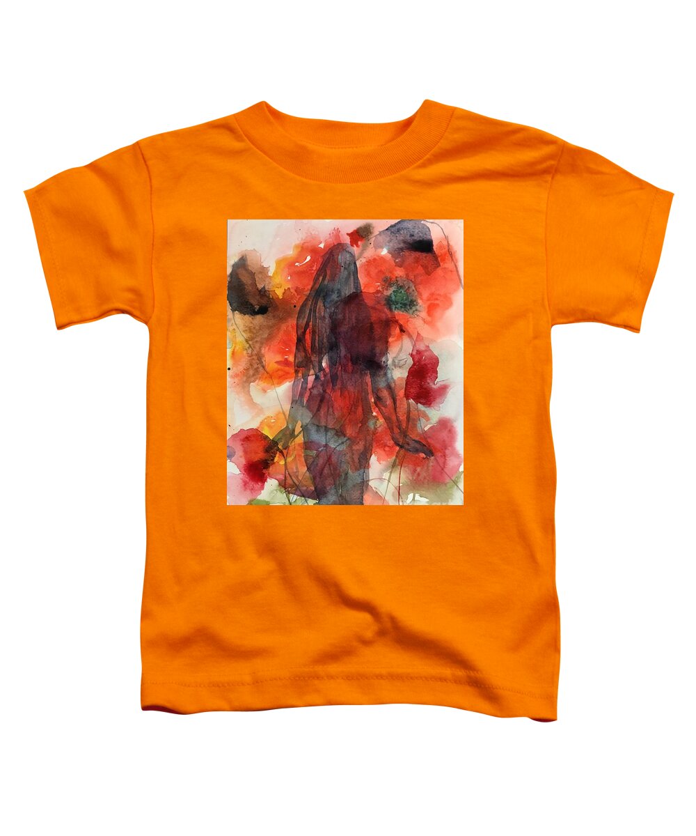 1382019 Toddler T-Shirt featuring the painting 1382018 by Han in Huang wong