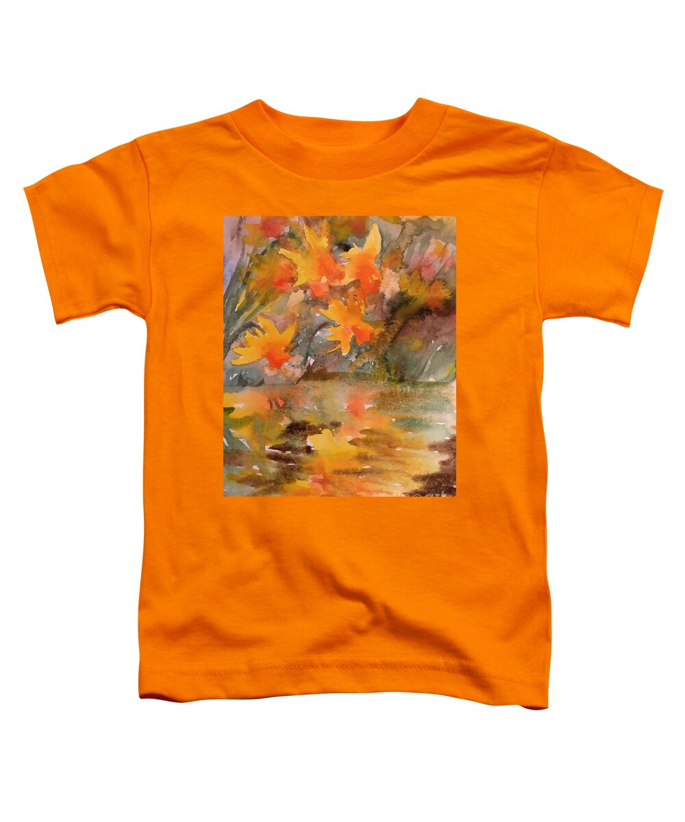 #772019 Toddler T-Shirt featuring the painting #772019 #772019 by Han in Huang wong