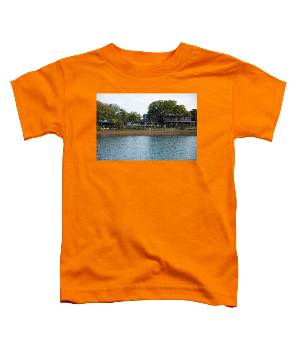 Sunset Toddler T-Shirt featuring the photograph A SERG Sunset On Skull Creek by Dennis Schmidt