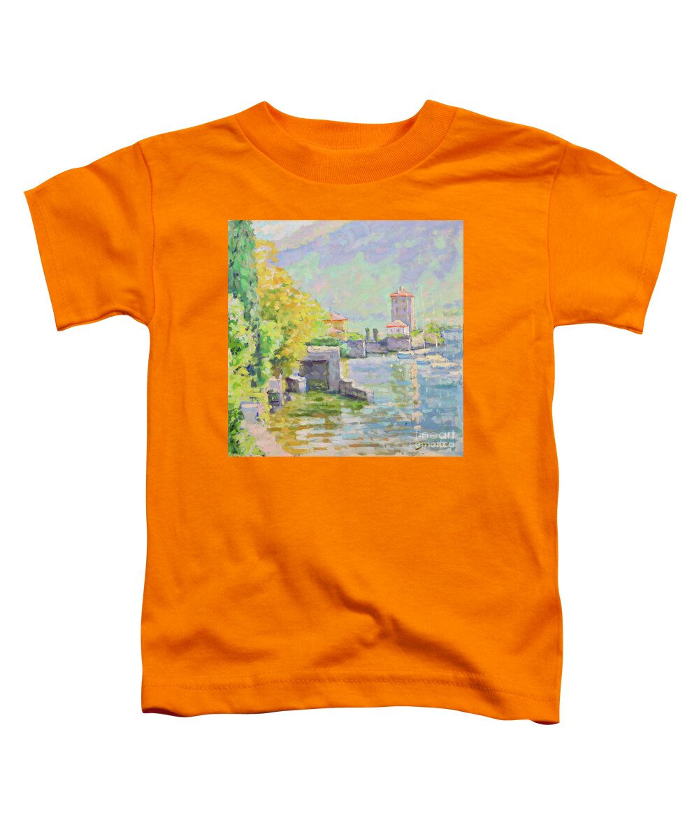 Jerry Fresia Toddler T-Shirt featuring the painting A Taste of Summer in May by Jerry Fresia