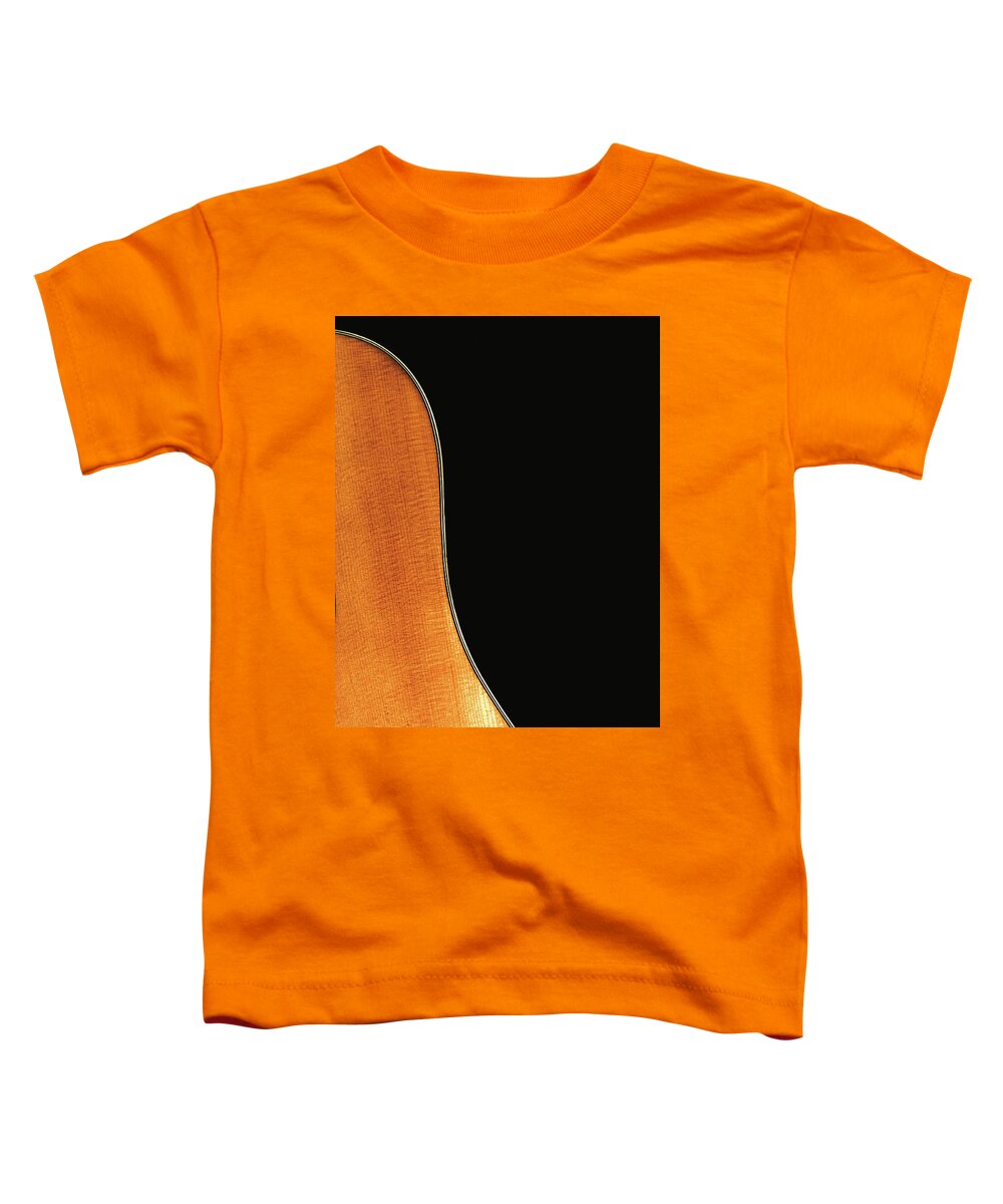 Guitar Toddler T-Shirt featuring the photograph Acoustic Curve No 3 by Bob Orsillo