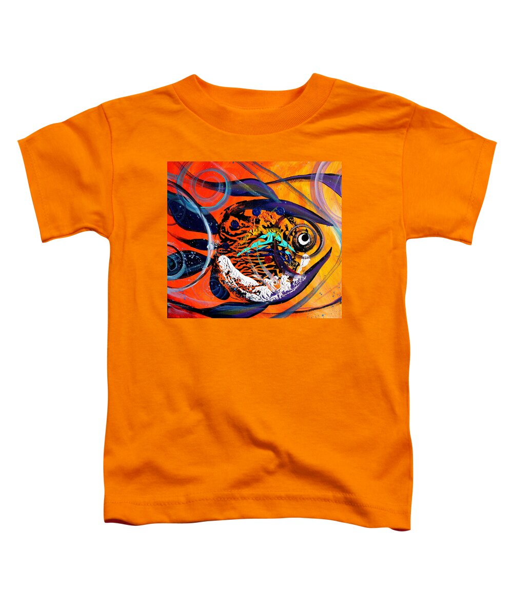 Fish Toddler T-Shirt featuring the painting Arizona Fish by J Vincent Scarpace