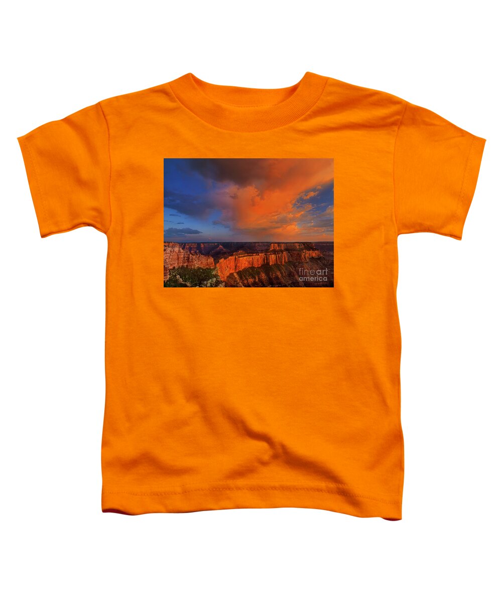 Grand Canyon Toddler T-Shirt featuring the photograph Clearing Storm Cape Royal North Rim Grand Canyon NP Arizona by Dave Welling