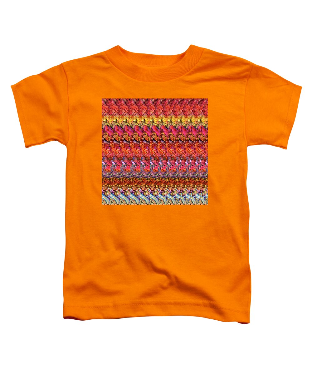 Autostereogram Toddler T-Shirt featuring the digital art DNA Autostereogram Qualias Gut 1 by Russell Kightley