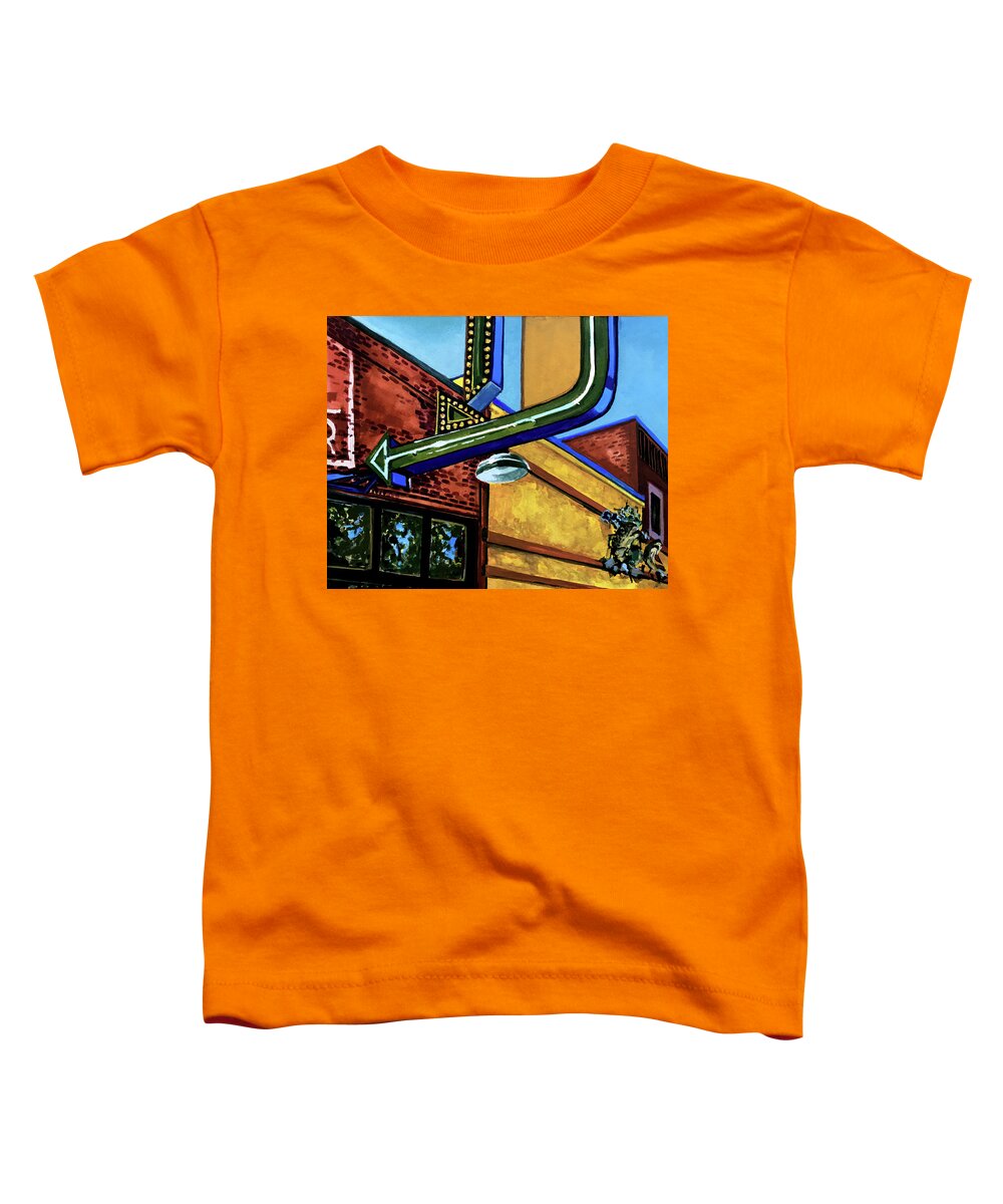 Livingston Toddler T-Shirt featuring the painting Gil's by Les Herman