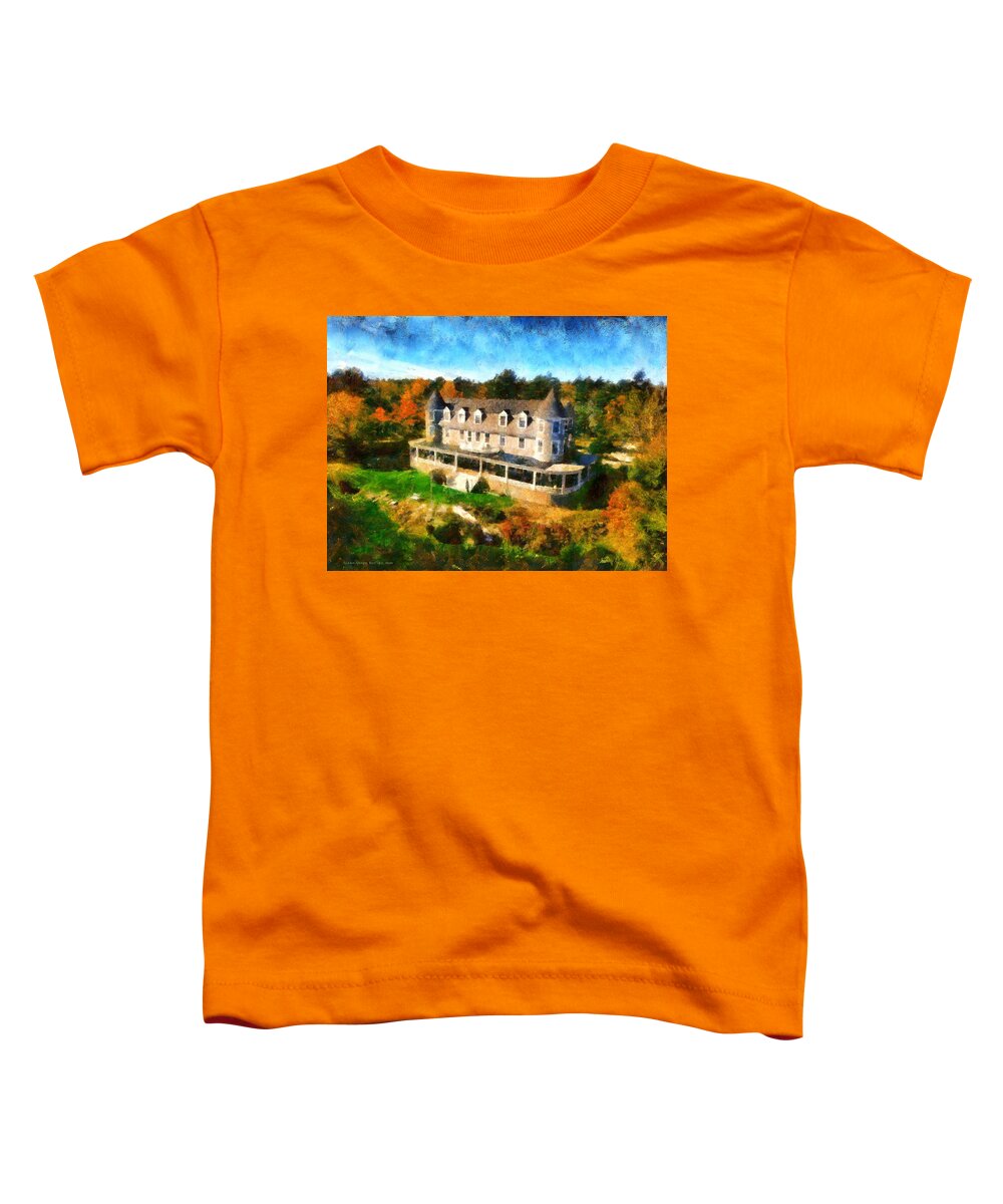 Inn Toddler T-Shirt featuring the photograph Grey Havens Inn v2 by Aleksander Rotner