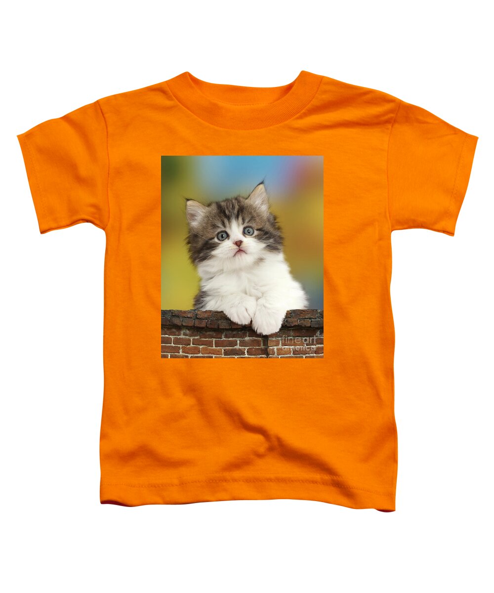 Fluffy Toddler T-Shirt featuring the photograph Hanging over the garden wall by Warren Photographic