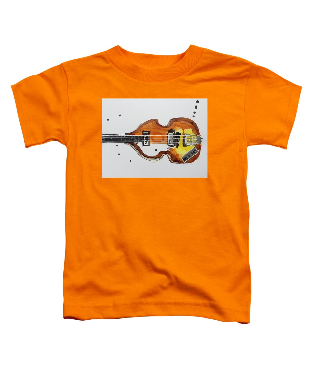 Abstract Toddler T-Shirt featuring the painting Hofner by Bonny Butler