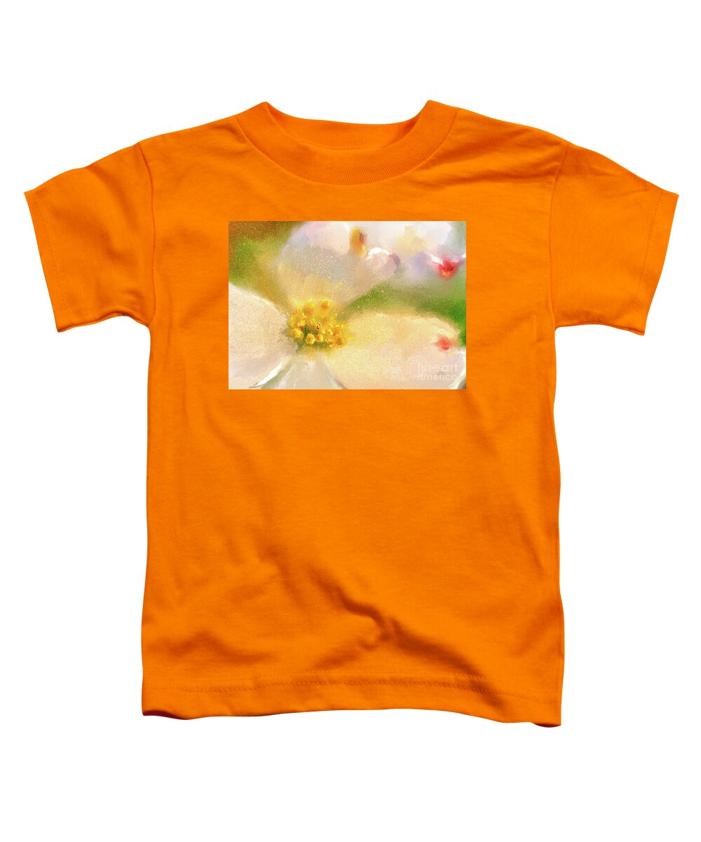 Dogwood Toddler T-Shirt featuring the digital art Hope Springs Eternal by Lois Bryan