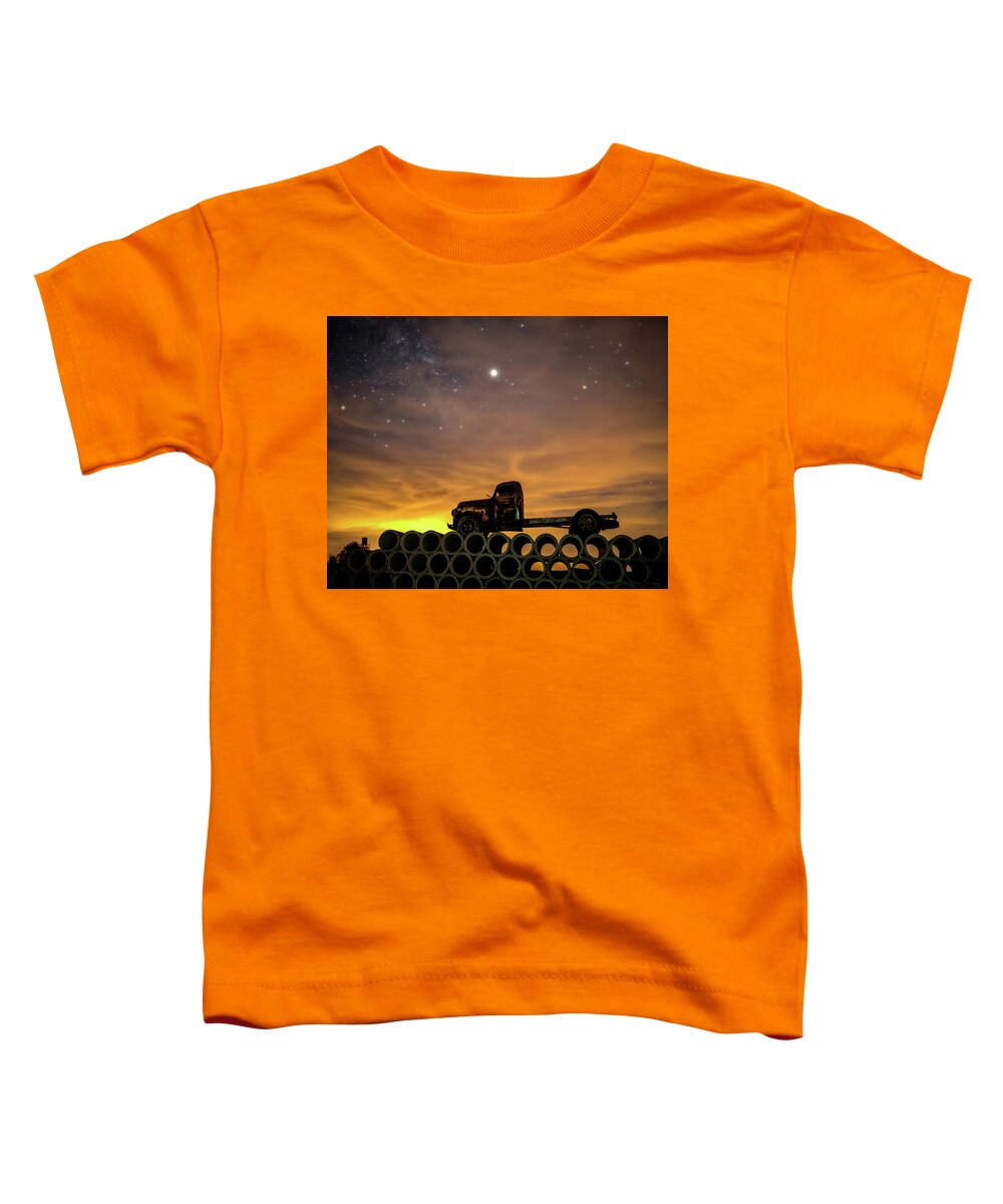 Wall Art Toddler T-Shirt featuring the photograph I Was Born Under A Wandering Star by Harriet Feagin