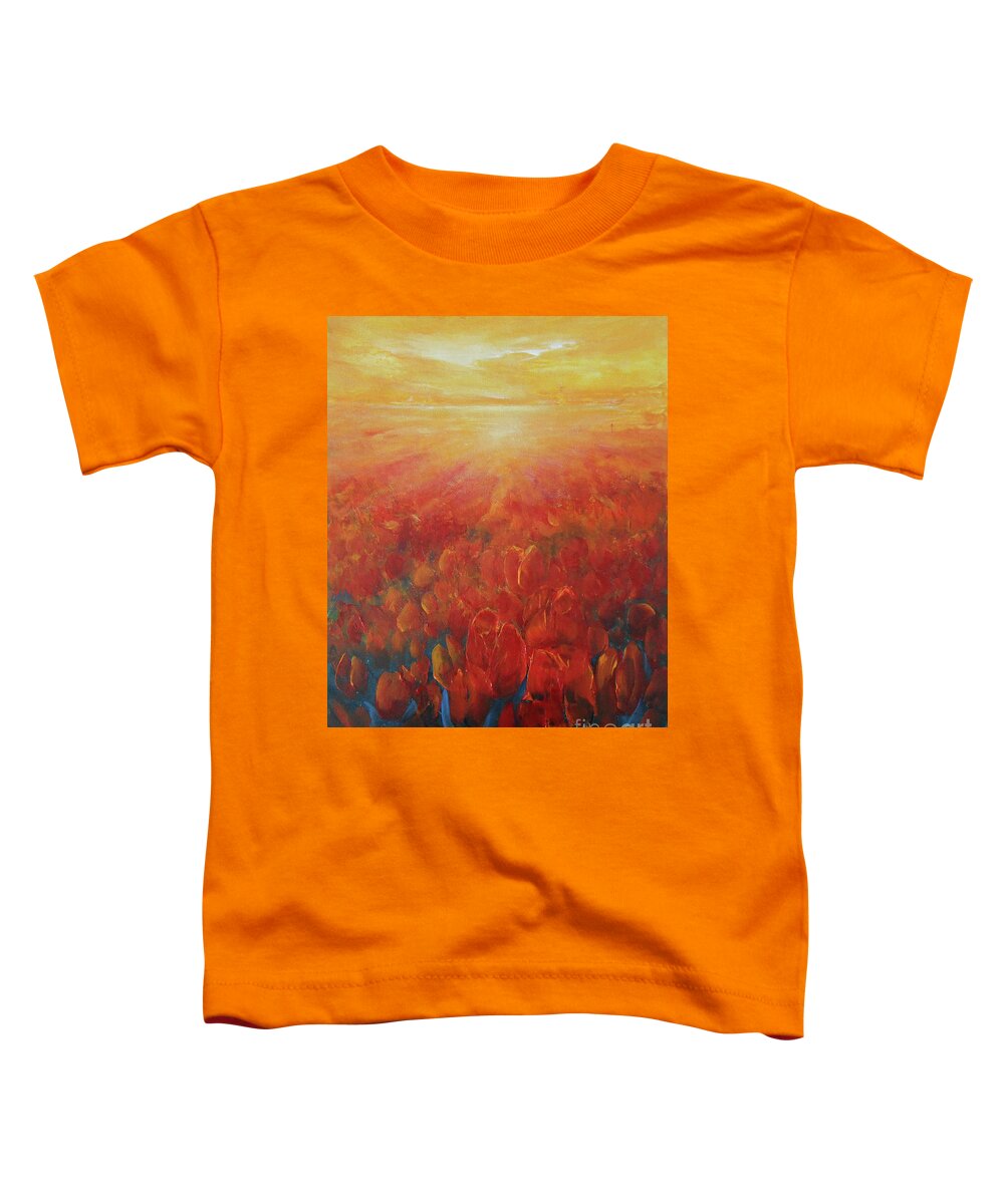 Abstract Toddler T-Shirt featuring the painting Inexhaustible by Jane See