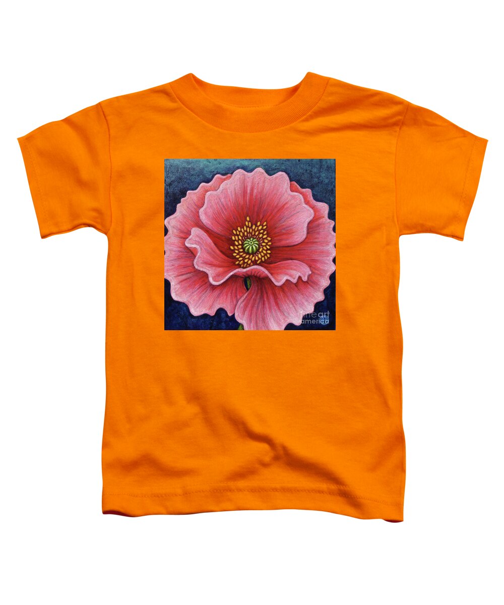 Poppy Toddler T-Shirt featuring the painting Open Desire by Amy E Fraser