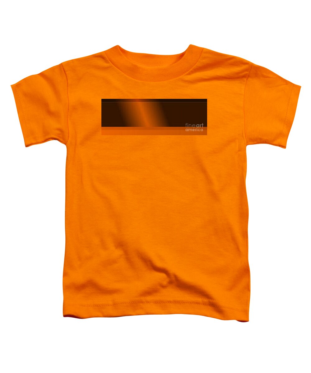 Oil Toddler T-Shirt featuring the painting Orange Light by Matteo TOTARO