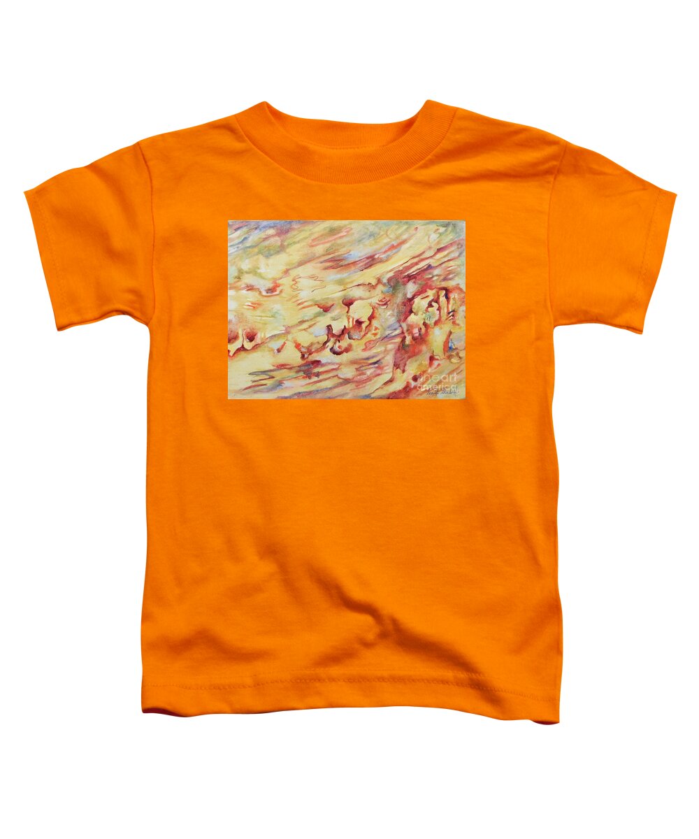 Dream Scape Toddler T-Shirt featuring the painting REM Rapid Eye Movement by Scott Sladoff