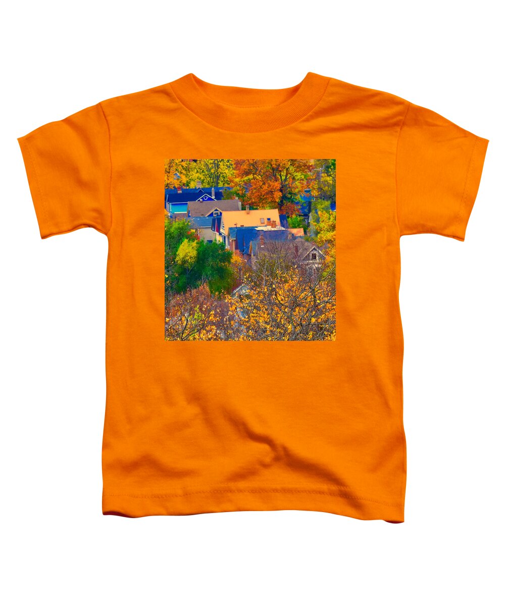  Toddler T-Shirt featuring the photograph Rooftops by Jack Wilson