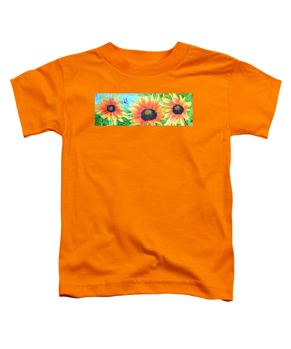 Landscape Toddler T-Shirt featuring the painting Soul Food by Evi Green