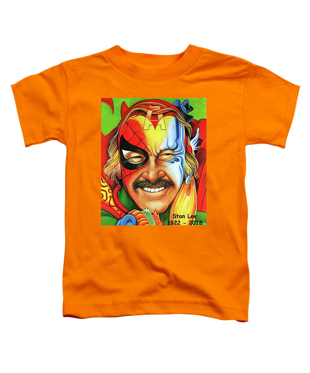 Artwork Toddler T-Shirt featuring the photograph Stan Lee - 1922 - 2018 by Doc Braham