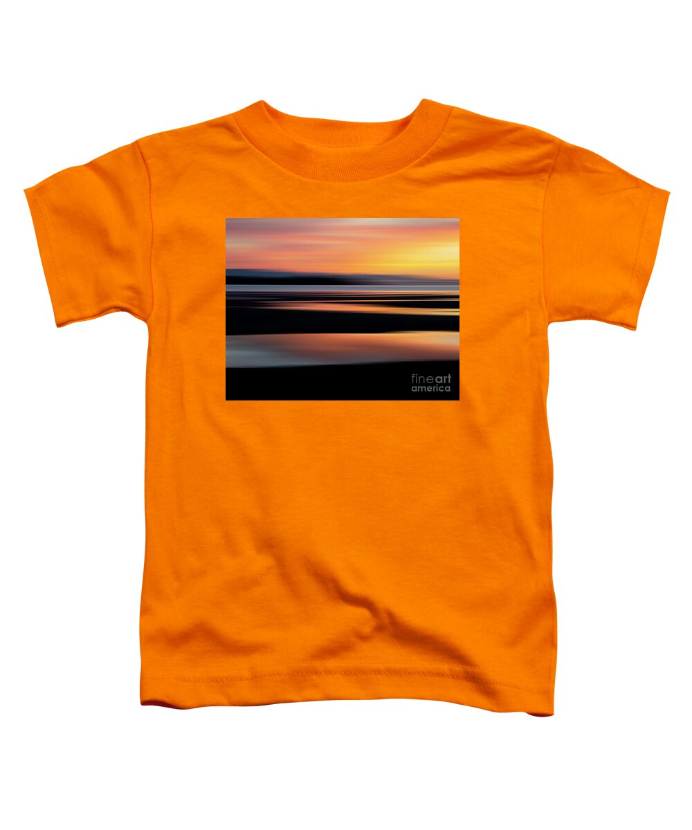 Rathtrevor Beach Sunrise Abstract Toddler T-Shirt featuring the photograph Sunrise Surprise Rathtrevor Beach 2 by Bob Christopher