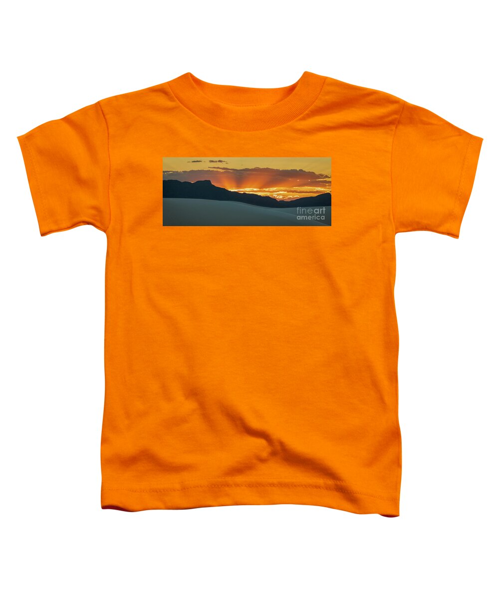 White Sands National Monument Toddler T-Shirt featuring the photograph Sunset At White Sands by Doug Sturgess