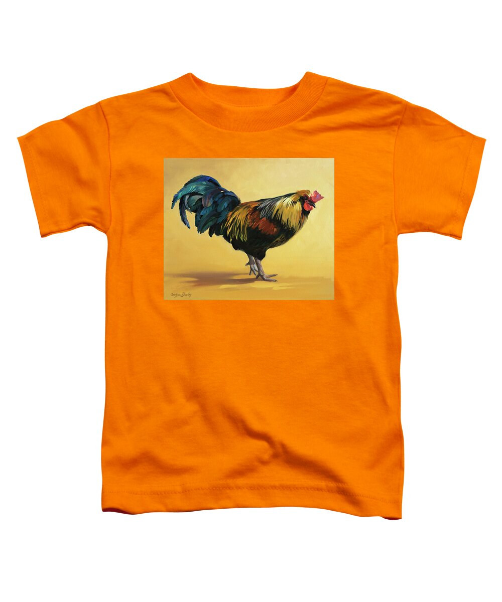 Oil Paintings Toddler T-Shirt featuring the painting The Commander by Carolyne Hawley
