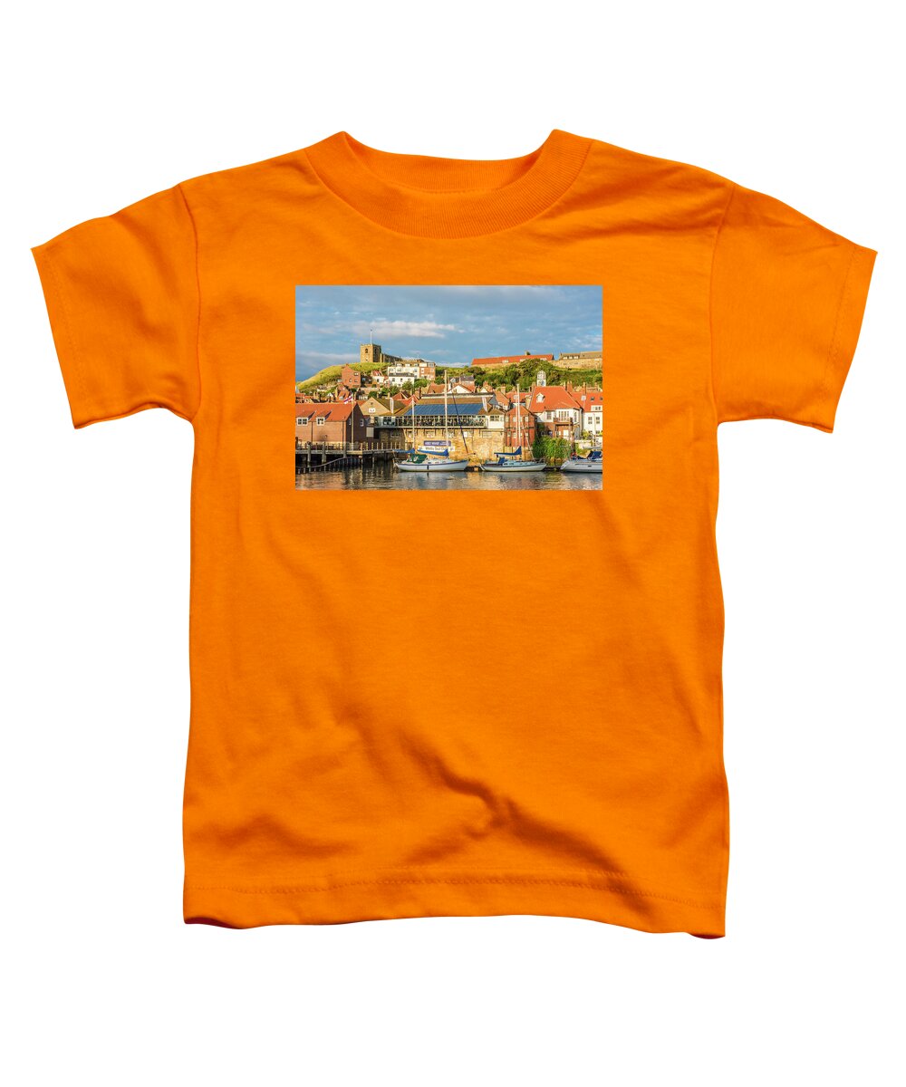 North Yorkshire Toddler T-Shirt featuring the photograph Whitby harbour, Yorkshire by David Ross