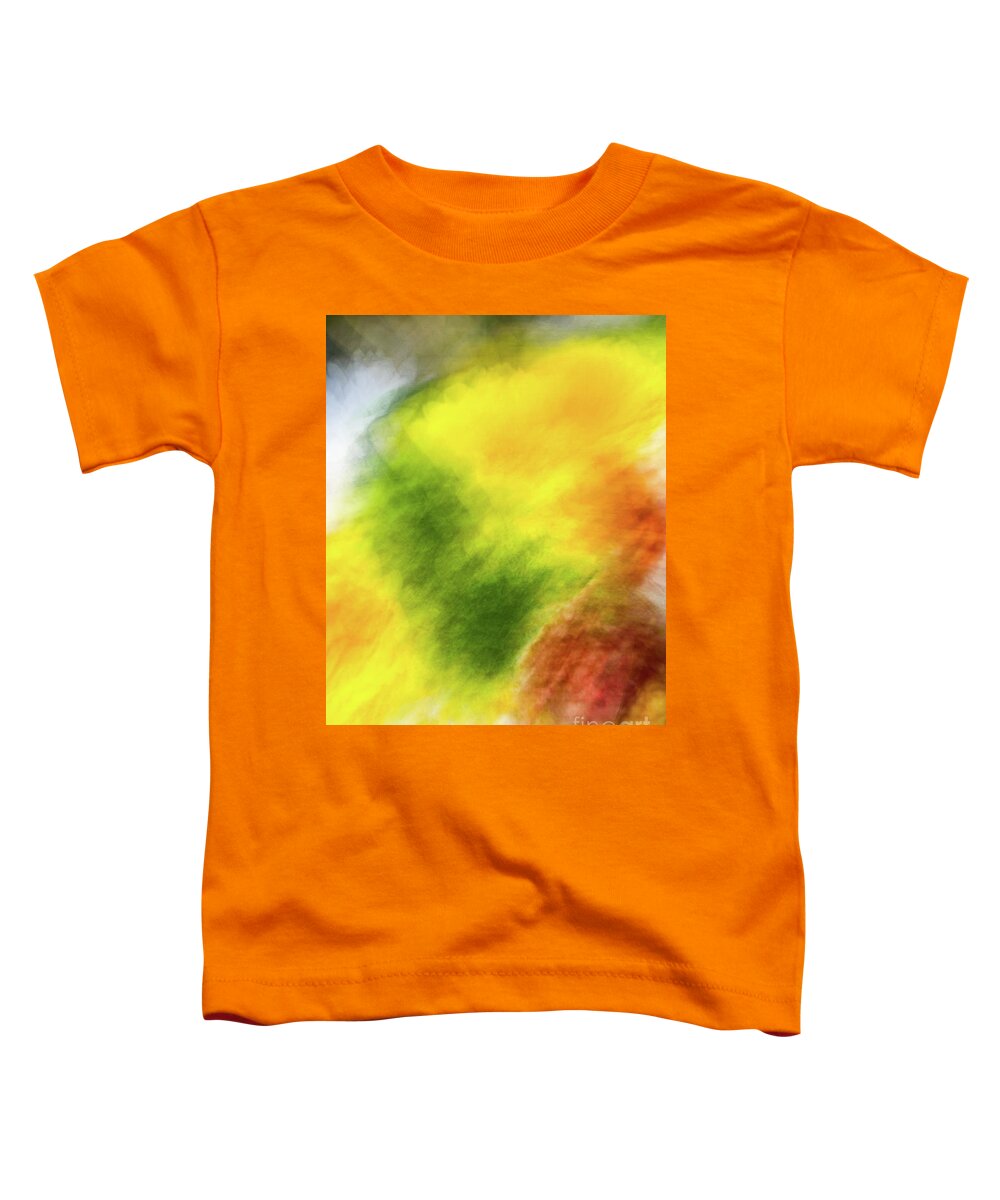 Abstract Toddler T-Shirt featuring the photograph Yellow and green abstract by Phillip Rubino