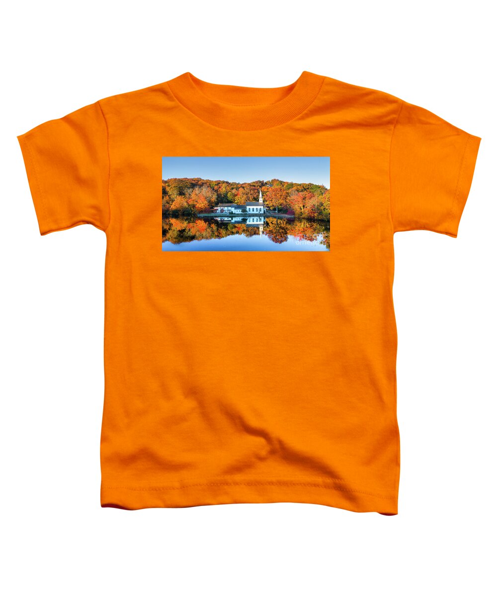 Church Toddler T-Shirt featuring the photograph Autumn Reflections #1 by Sean Mills