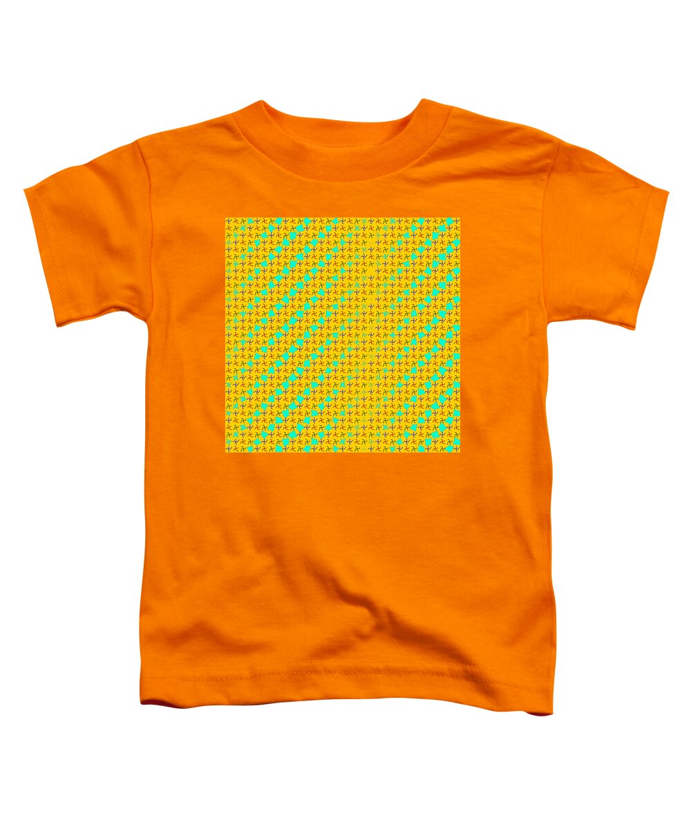 Abstract Toddler T-Shirt featuring the digital art Pattern 8 by Marko Sabotin