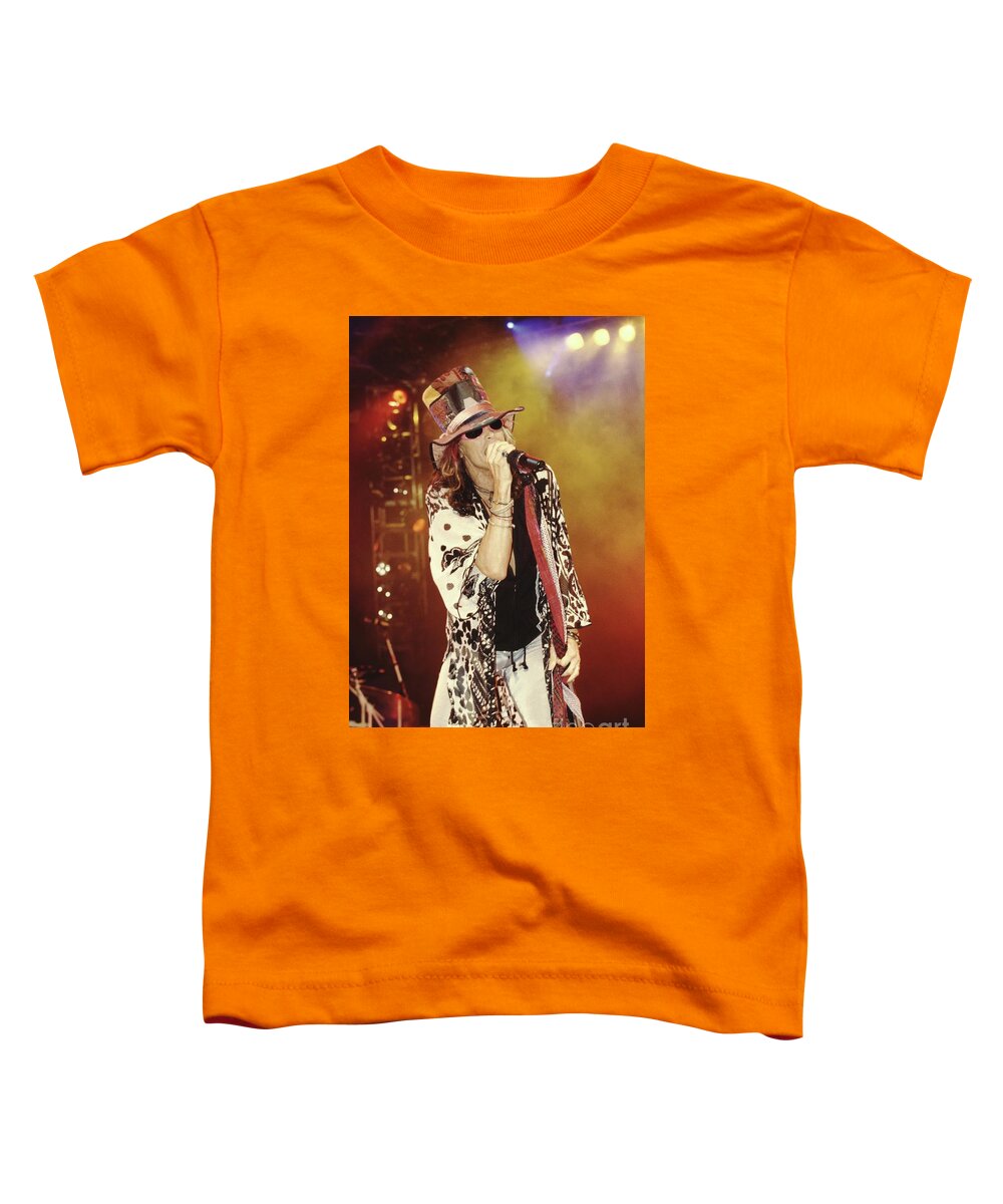 Lead Singer Toddler T-Shirt featuring the photograph Steven Tyler #1 by Concert Photos
