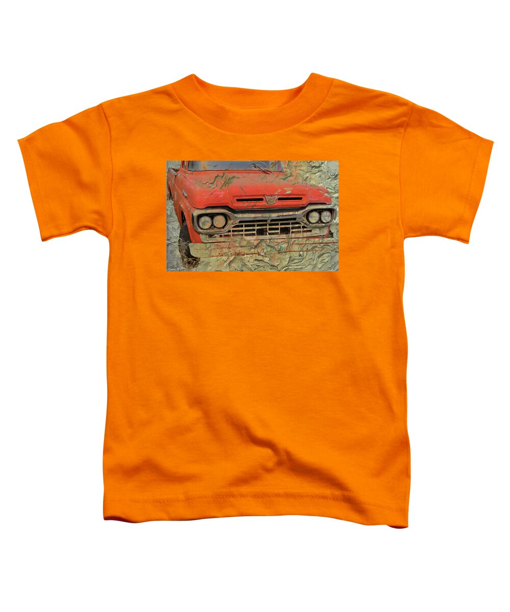 Ford Pickup Toddler T-Shirt featuring the photograph 1960s Ford Pickup 1204 by Cathy Anderson