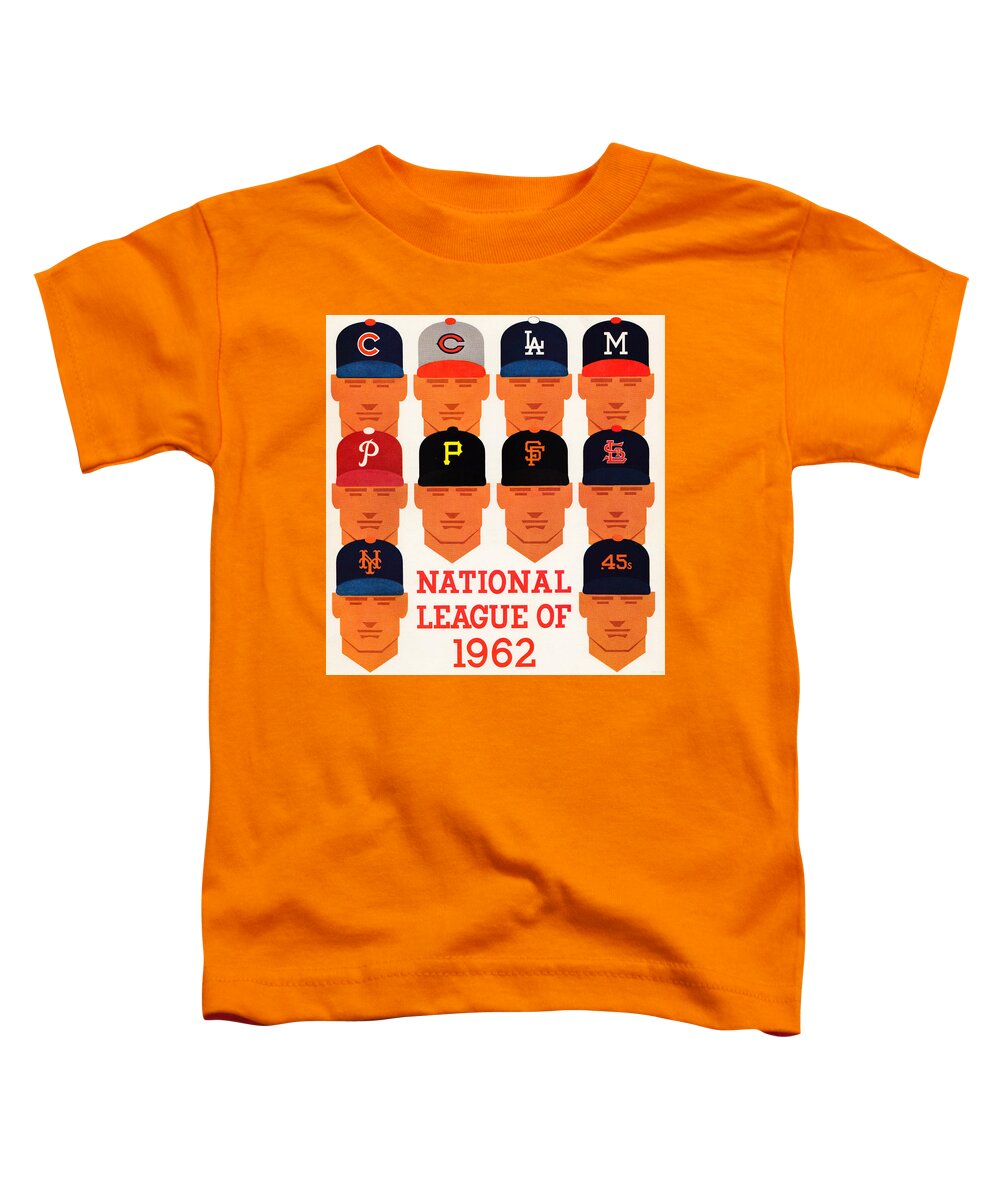 National League Toddler T-Shirt featuring the mixed media 1962 National League Art by Row One Brand