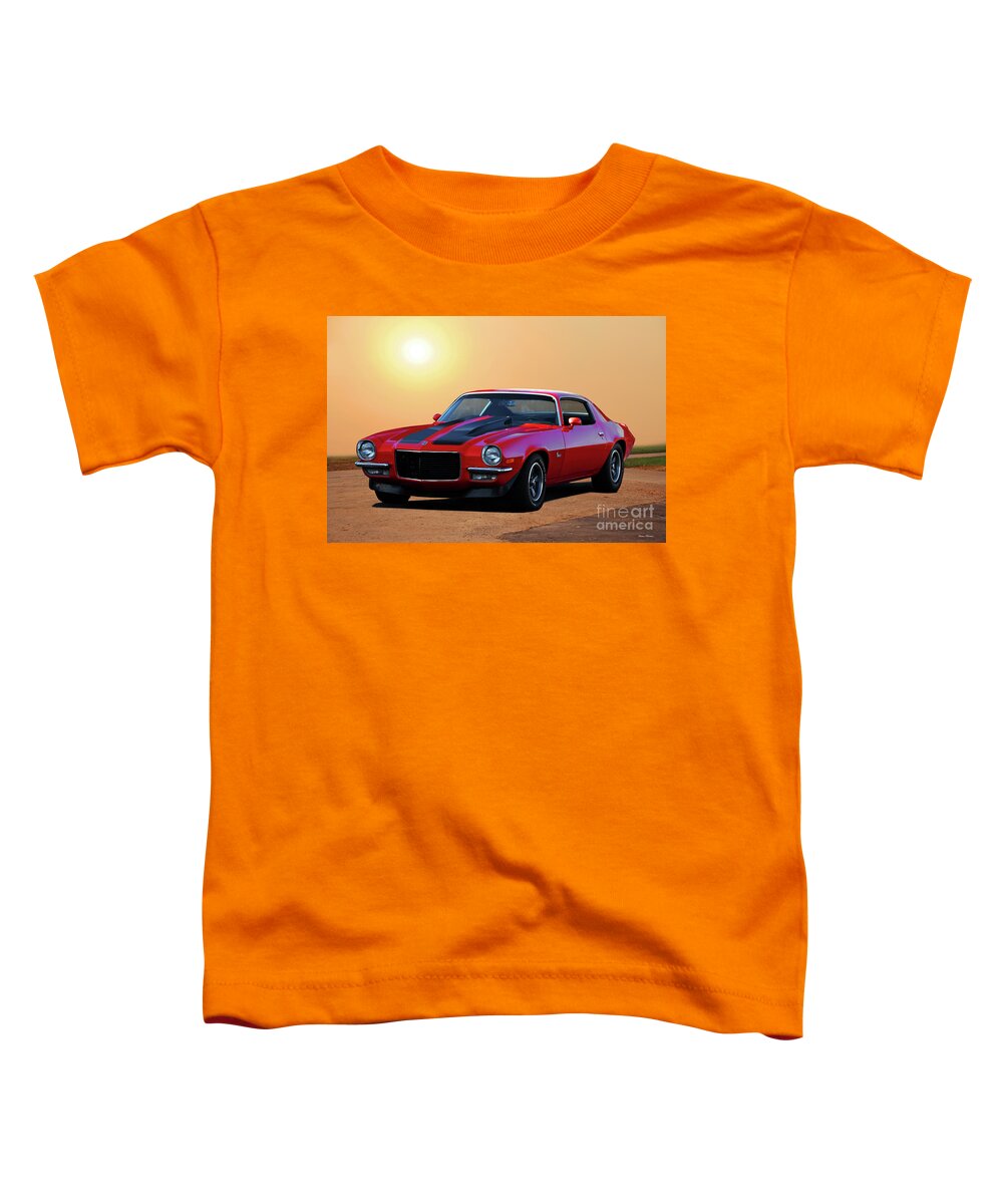  1970 Chevrolet Camaro Toddler T-Shirt featuring the photograph 1970 Chevrolet Camaro #3 by Dave Koontz