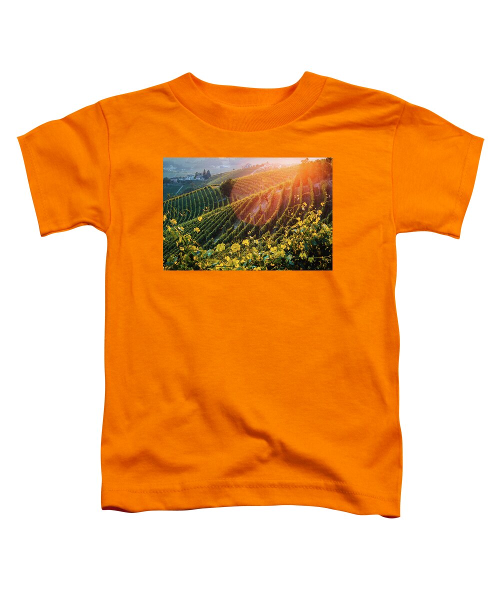 Barbera Toddler T-Shirt featuring the photograph Langhe by Francesco Riccardo Iacomino